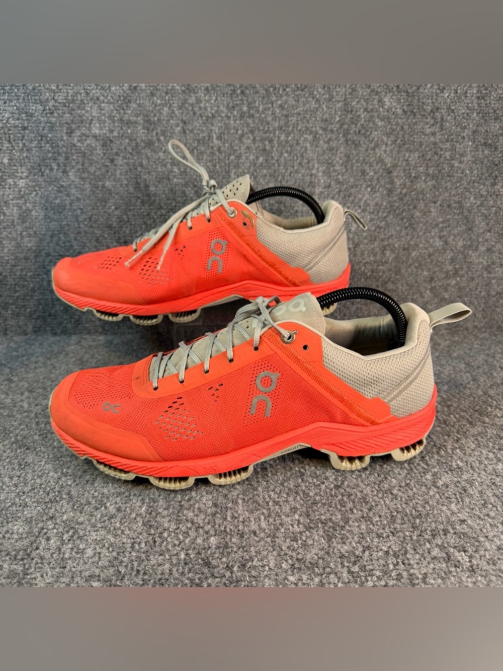 On Cloudsurfer Running Shoes Womens 11 Lava Glacier Orange Gray